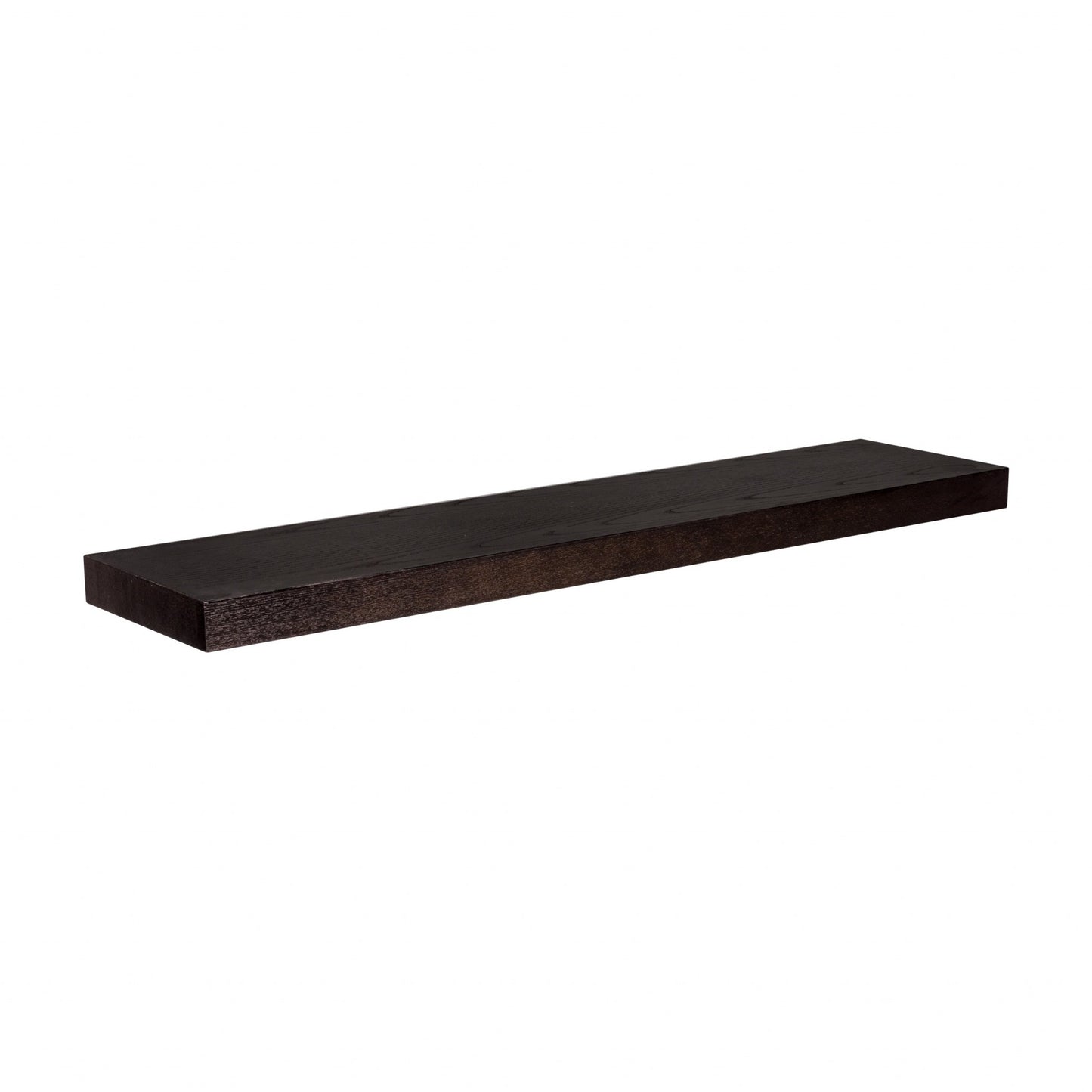 43" Espresso Wooden Wall Mounted Floating Shelf