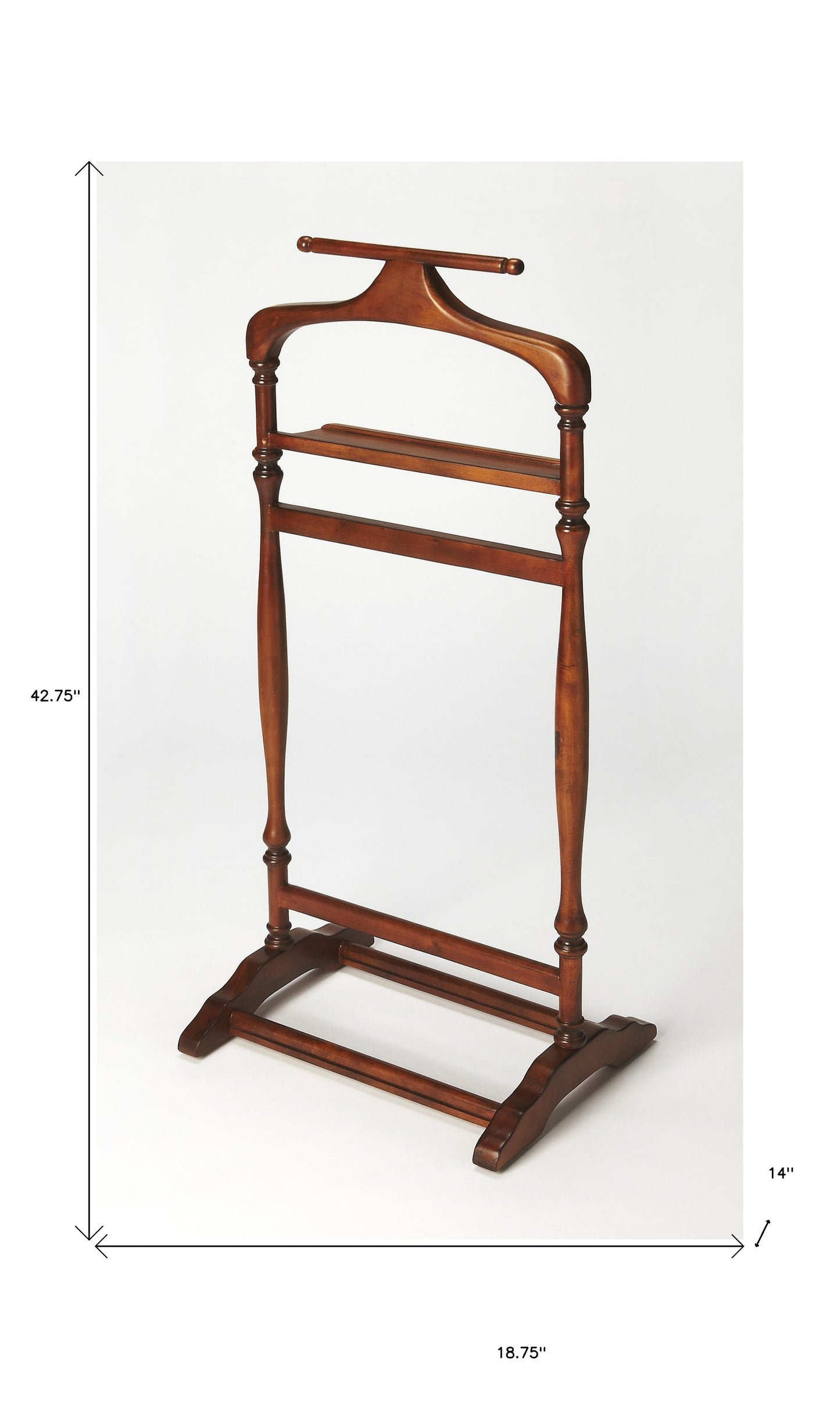 Judson Olive Ash Burl Valet Stand