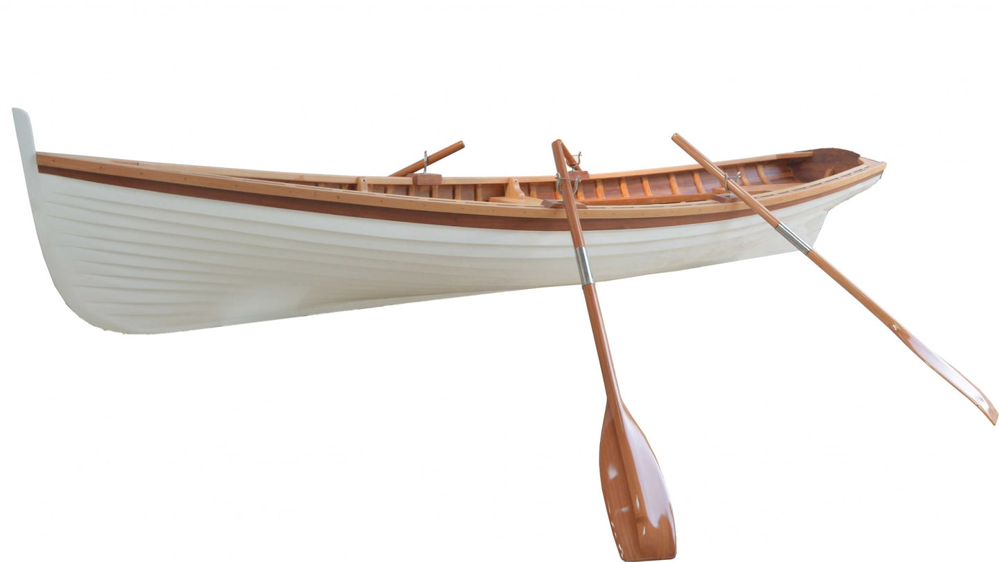 41" X 147.5" X 27.5" Clinker Built Whitehall Row Boat