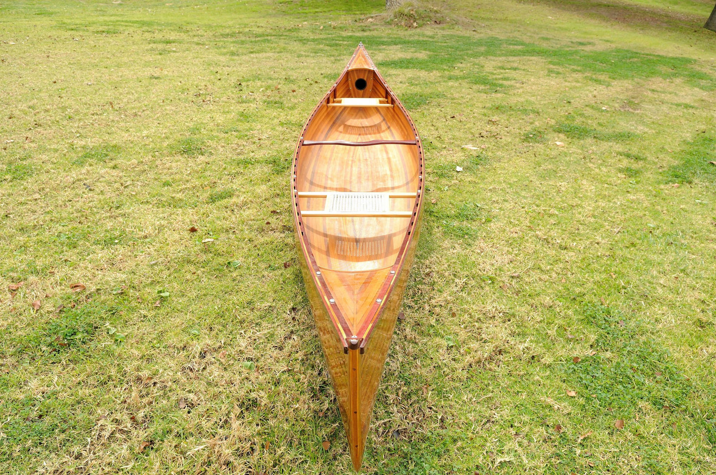 31.5" X 187.5" X 24" Wooden Canoe